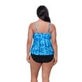 thumbnail image 3 of Trimshaper Women's Plus Ronnie Two Tier Ruffle Tumbled Paisley Tankini Swim Top, 3 of 3