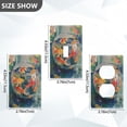 thumbnail image 7 of Yayeee Blank Wall Plate Cover 1-Gang 4.5"x2.7" Home Unused Decorative Outlet, Green Goldfish, 7 of 7