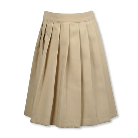 French Toast Big Girls’ Pleated Skirt (Sizes 4 - 20) Color: khaki Size: 6