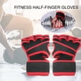 thumbnail image 2 of Ettsollp Fitness Half-finger Gloves 1 Pair Workout Gloves Breathable Anti-slip Wrist Wrap Half-finger Fitness Gloves Half-finger Gloves, 2 of 7