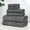 Charcoal, variant on Superior Miami 100% Cotton Lightweight 6-Piece Towel Set, Sage