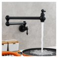 thumbnail image 1 of Brass Rotating Folding Faucet Delicate Double Switch Kitchen Faucet Wall Mounted Cold Water Tap ,bar Laundry RV Farmhouse, 1 of 7