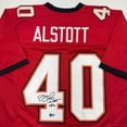 thumbnail image 2 of Autographed/Signed Mike Alstott Tampa Bay Red Football Jersey Beckett BAS COA, 2 of 4