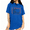 Blue, variant on Women's Unrushed Heart Seaside Tide Print Ocean Wave Abundant Divine Love Spiritual Saying Graphic Short Sleeve Crewneck white Tops