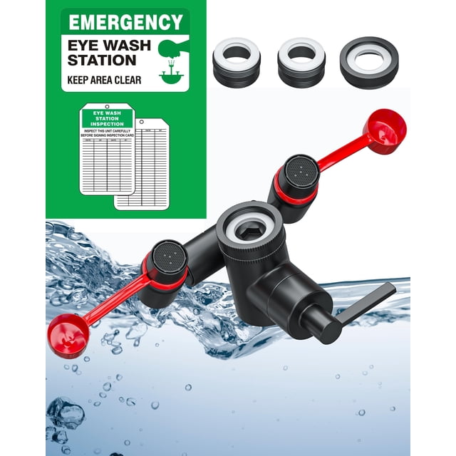 Kit de lavado de ojos TidyFriend, lavado de ojos de emergencia montado en grifo