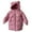 Pink, variant on AUNVITO 2025 Trendy Children's Solid Color Hooded Cotton Jacket With Medium To Long Length And Thick Velvet Zipper Cover
