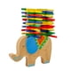 thumbnail image 1 of Bloque de construcción de equilibrio de madera colorido para niños, divertido elefante, bloques de equilibrio, juguete interactivo entre padres e hijos, juguete educativo., 1 of 7
