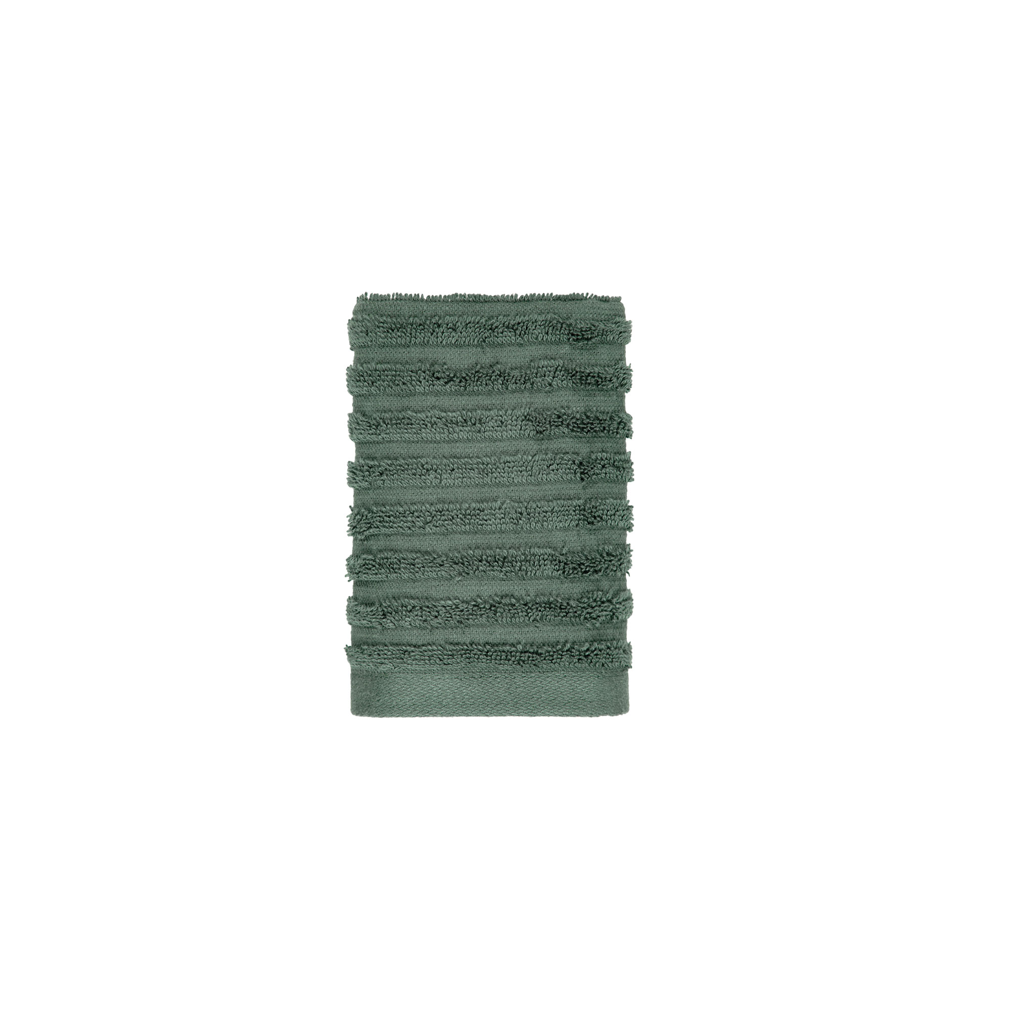 Set de 6 Toallas de Baño PowerLoft AIRRICH®, Franja Texturizada Verde Ceniza 7