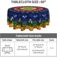 thumbnail image 4 of Mandala Round Tablecloth 60 Inch Waterproof Tablecloths Boho Table Cloth Decorative for Picnic Party Holiday Home Indoor Outdoor, 4 of 6