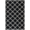 thumbnail image 5 of SAFAVIEH Dhurrie Skyler Geometric Diamonds Wool Area Rug, Black/Ivory, 8' x 10', 5 of 10