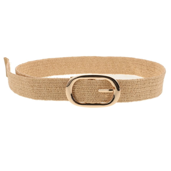 Soimiss Vintage Belt Khaki 1Pack Adjustable Woven for Women Fashion