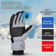 thumbnail image 6 of Betivan Men's Couple Style Winter Ski Gloves Windproof Waterproof Cold Resistant Heavy Duty Fleece Lined Thick Warm Outdoor Cycling Riding Snowboarding Gloves, 6 of 8