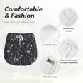 thumbnail image 4 of Sigee Watercolor Wildflower 1 for Women's Athletic Shorts High Waisted Running Shorts Pocket Sporty Short Gym Elastic Workout Shorts-X-Large, 4 of 7