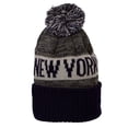 thumbnail image 2 of TOP HEADWEAR City Beanies for Football Fans - Cuff Knit Winter Skull Cap with Pom, New York, 2 of 3