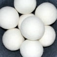 thumbnail image 3 of 6Pcs 7CM Wool Balls Clothes Dryer Laundry Eco Friendly Softener Dehumidification Decrease Drying Time Washing Reusable Static Free, 3 of 8