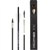 Ballista Sting Micro-Diameter Carbon Crossbow Bolts with Stainless Steel Penetrator Inserts – 16" Arrows – Half-Moon Nocks – 3-Pack