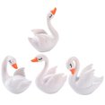 thumbnail image 1 of GAXIRE 4Ud Estatuitas De Cisne En Resina Para De Bonsáis Y Espacios Pequeños, 1 of 6