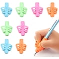 thumbnail image 1 of TAIWO Soft Glue Pencil Grip with Pen Holder, Assorted Colors, 8 Count, 1 of 5