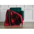 thumbnail image 5 of Better Homes & Gardens Rustic Red buffalo plaid Polyester Reversible Bed Blanket, Full/Queen, machine wash, tumble dry, 5 of 6