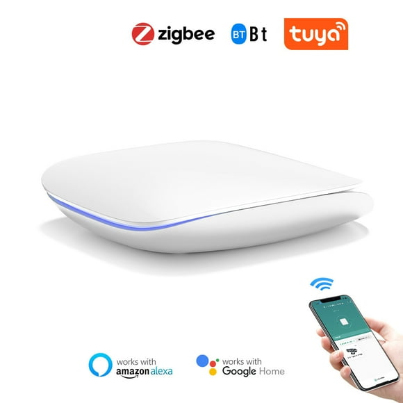 Amdohai Tuya Zigbee BT Gateway Hub Intelligent Household Automation for Zigbee Devices Smartphone APP Remote Control Gateway Compatible with Amazon Alexa Google Home