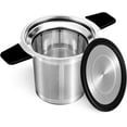 thumbnail image 1 of Infusor Té Acero Inoxidable 304 Malla Fina Asas Silicona Tapa Tazas Teteras Hojas Sueltas Café, 1 of 5