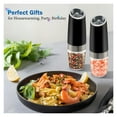 thumbnail image 6 of Gravity Sensing Pepper Grinder Electric Stainless Steel Automatic Grinding Bottle Grinds Black Pepper White Pepper Sea Salt(No battery included), 6 of 7