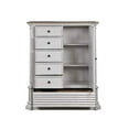 thumbnail image 3 of Acme York Shire Armoire in Antique White & Dark Charcoal, 3 of 4