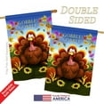 thumbnail image 3 of Breeze Decor 13051 Thanksgiving Gobble 2-Sided Vertical Impression House Flag - 28 x 40 in., 3 of 4