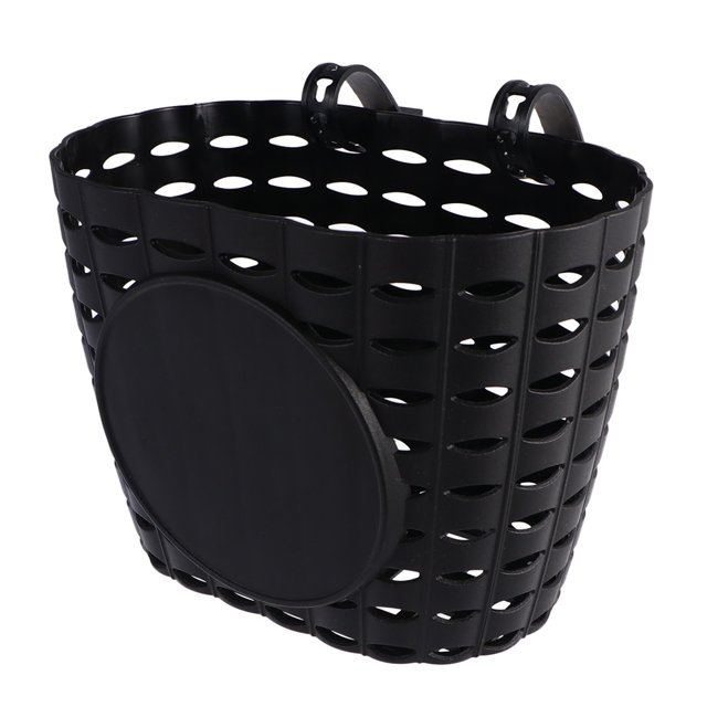 1 Set Plastic Bike Basket Detachable Bike Basket with Strap Bike