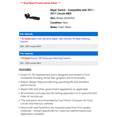 thumbnail image 2 of Wiper Switch - Compatible with 2011 - 2017 Lincoln MKX 2012 2013 2014 2015 2016, 2 of 2