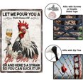 thumbnail image 4 of 1pc Vintage Metal Tin Sign 8x12 inch Retro Iron Chicken Sign Let Me Pour You A Tall Glass Of Get Over It Chicken Poster for DIY Farm Chicken Coop Home Cafe Bar Wall Decor, 4 of 9
