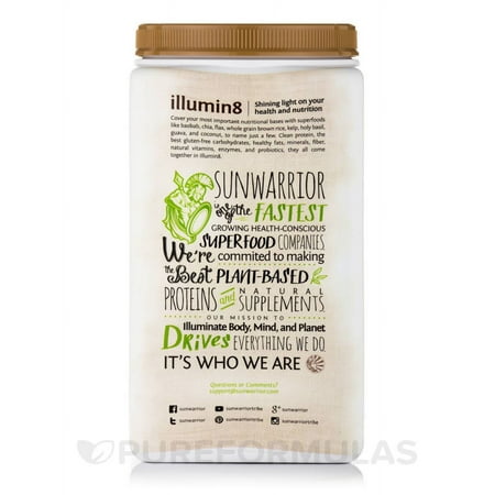 illumin8 Plant-Based Organic Meal, Mocha Flavor - 35.2 oz (2.2 lb / 1 kg) by Sun