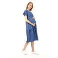 thumbnail image 3 of LVMA5025 - Women's Maternity Denim Dress, 3 of 6