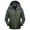Green, variant on BADHUB Men's Big & TAll Coat Fleece Lined Rain Jacket Adjustable Cuffs Winter Warm Coat Waterproof Windbreaker Outdoor Hooded Softshell Jacket Color Block Coat Winter Clearance