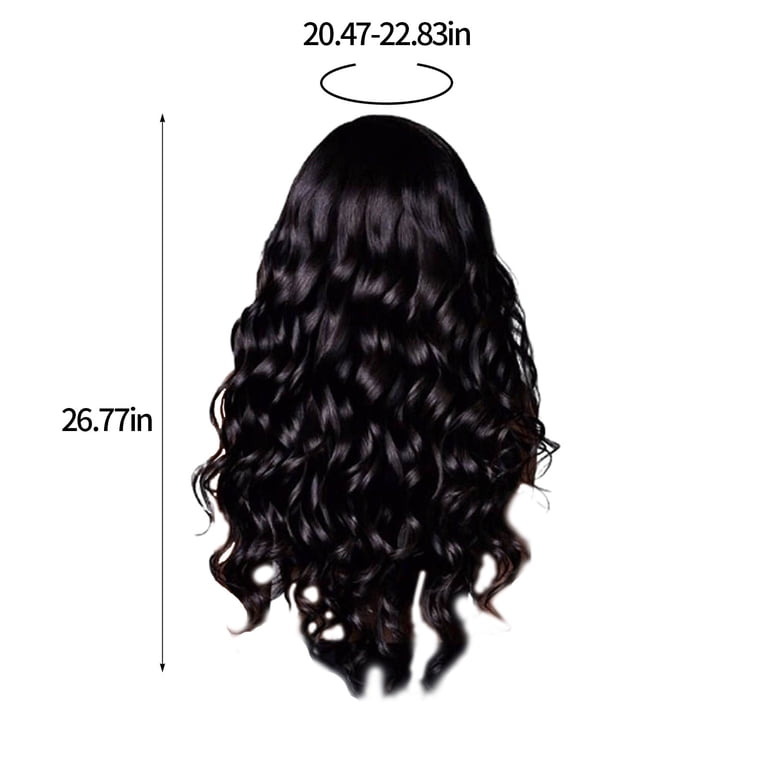 Long Curly Wigs Synthetic for Daily Party Use Black Amazon.com : LONAI Curly Wig with Bangs for Black Women Long  main image 4
