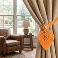 thumbnail image 5 of Dalxymotic Macrame Curtain Tiebacks, Boho Leaf Curtain Tiebacks, Hand Woven Cotton Holdbacks with Wooden Beads, Curtain Tiebacks for Bedroom, Living Room, Home, Window, Door, 5 of 6