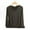 Coffee, variant on V-Neck Women'S Tops Pull-on Brown Minimalist Long Sleeve T-Shirts Modal Modern Refreshing Solid Tops Coffee,Xs