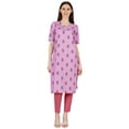 thumbnail image 5 of Phagun 2 Pcs Printed Kurta Pajama Set For Womens, Cotton Ethnic Set Indian Wear, 5 of 9