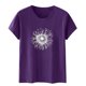 thumbnail image 5 of Blusas de Manga Corta para las Mujeres Divertida Impresión Cuello Redondo Camiseta Vintage, Blusas de Primavera para las Mujeres, 5 of 5
