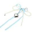 thumbnail image 5 of Unique Bargains 1 Pc Handbag Charms Keychains Ribbon Bow Heart Bag Accessories Blue, 5 of 5