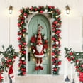thumbnail image 5 of Christmas Gnome Door Cover 35.4x72.8in - Festive Holiday Door Curtain with Bow Tie Pattern,Easy to Install for Front Doors & Walls,Party Decoration,Standard Size for Most Doors (1Pc), 5 of 7