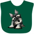 thumbnail image 3 of Inktastic Curious Schnauzer Boys or Girls Baby Bib, 3 of 4
