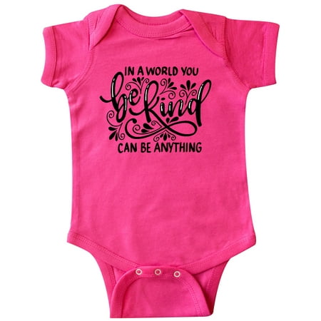 

Inktastic Inspirational Quote In a World You Can be Anything be Kind Gift Baby Boy or Baby Girl Bodysuit