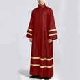 thumbnail image 2 of BELTNOV Men's Priest Robe Clergy Cassock Church Long Robe Choir Minister Clergy Pulpit Liturgical Costume Red, 2 of 8