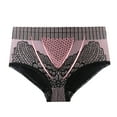 thumbnail image 2 of XMMSWDLA Womens Cotton Underwear High Waist Ladies Hipster Full Coverage Panty Plus Size Briefs Multipack Pink M Tummy Control Thong, 2 of 6