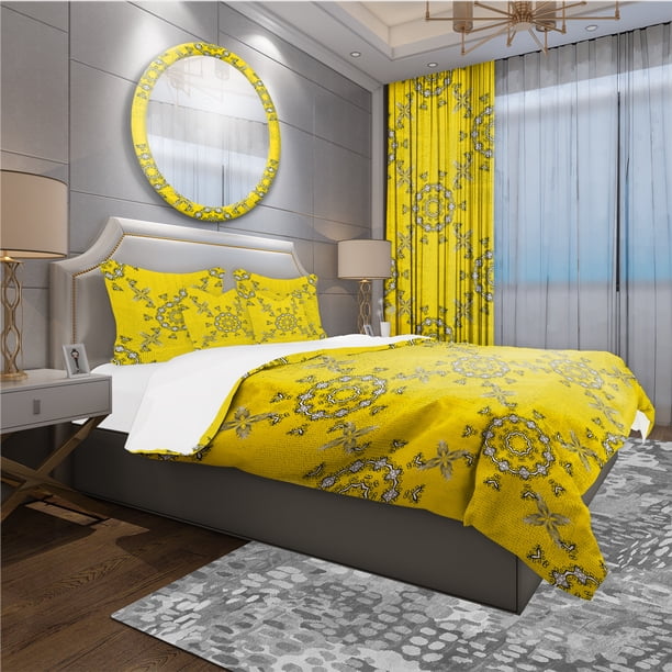 Designart 'Indian Vintage Mandala Pattern' Bohemian & Eclectic Bedding ...