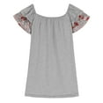 thumbnail image 3 of Aloohaidyvio Dressy Blouses for Women.Womens 2024 Summer Tunic Tops Casual Short Sleeve Crew Neck Blouse Spring Soft Comfy Going out T shirts, 3 of 5