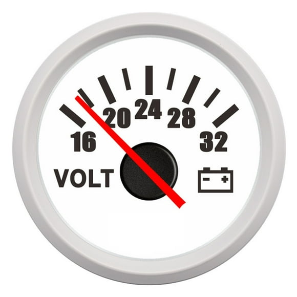 12V 24V 52mm Motor Auto Voltmeter Volt Gauge 8~32V Voltage Meter For Caravan Car Boat Motorcycle Marine Truck Accessories
