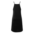 thumbnail image 5 of HNMKIU Summer Dresses for Women 2026 Casual Floral Hollow Out Neck A Line for Beach Sun Dress Black,L, 5 of 8