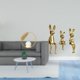 thumbnail image 2 of Estatua de bola de cristal,Estatuas de bolas de cristal para decoración del hogar,escritorio,interior,Escultura de figura,Estatua sentada,figura,escultura,adorno,Estatuas de conejos en, 2 of 8